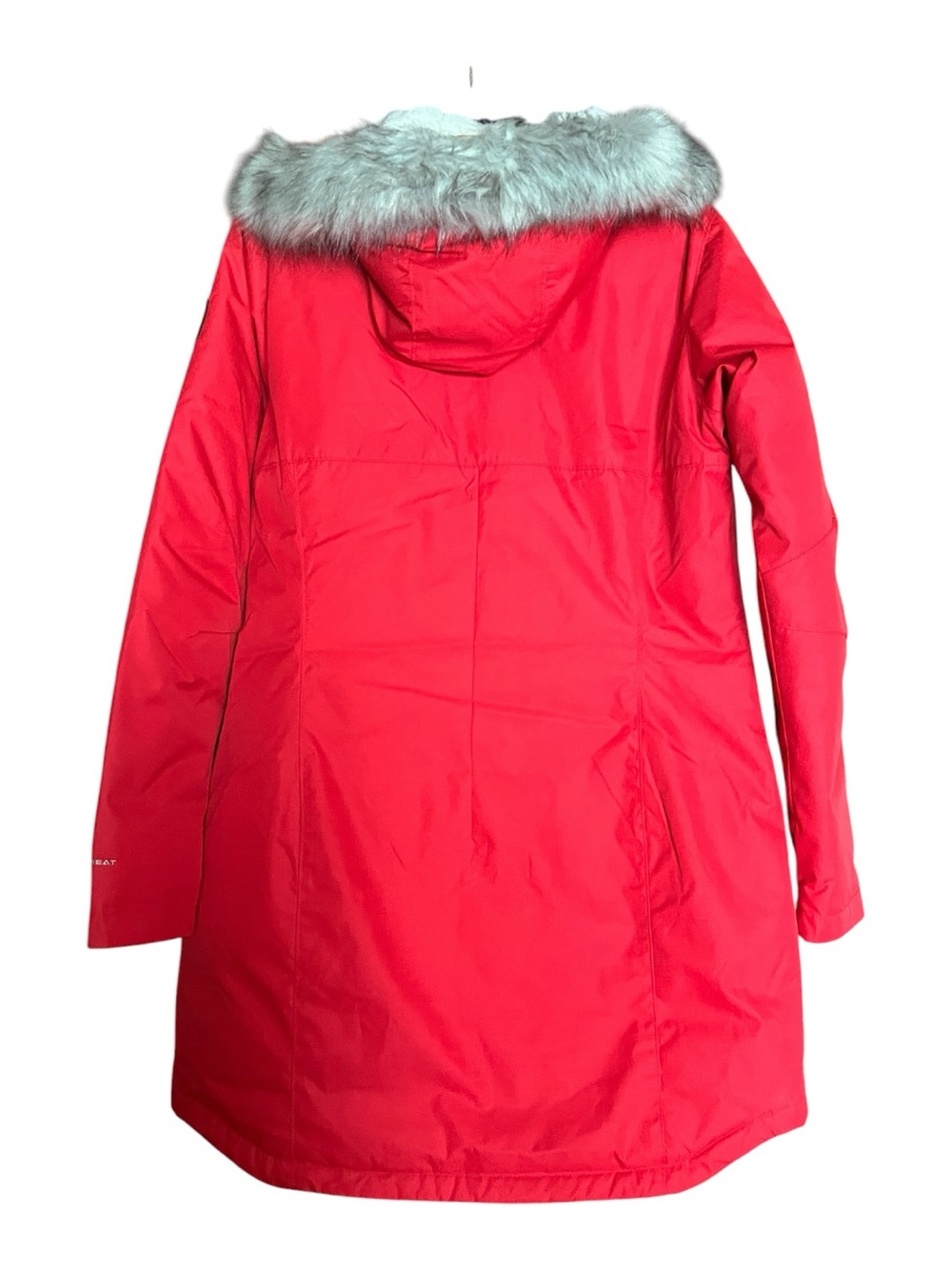Columbia Women's Red Parka with Faux-Fur Hood Trim Size L - Picture 3 of 7